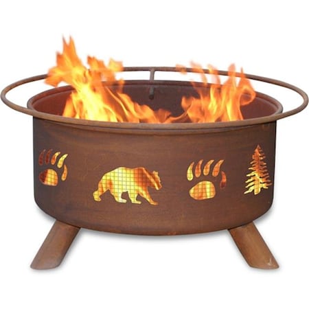 Patina Products Patina Products F107 Bear & Trees Fire Pit F107